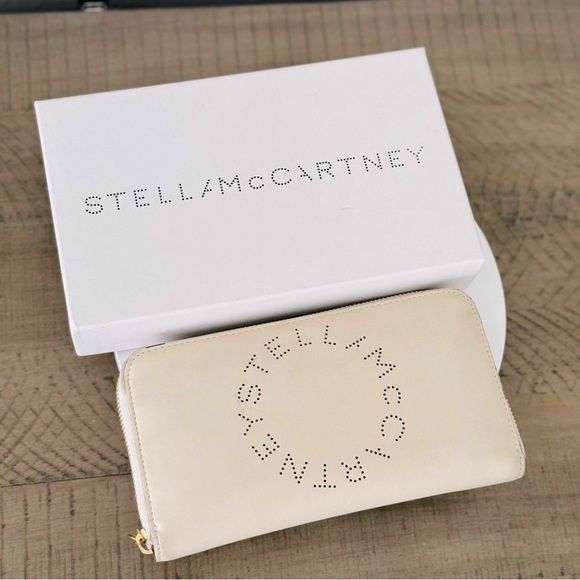 Stella McCartney Logo Perforated Continental Zip Around Wallet - Picture 12 of 12